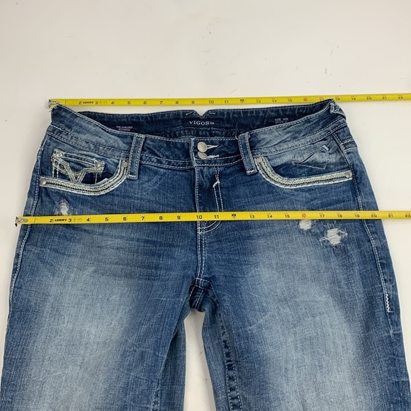 Vigoss The Chelsea Boyfriend Capri Ankle Length crop Jeans Size 11/12 Stretch - Picture 10 of 15